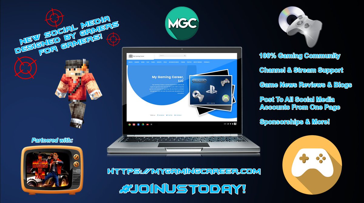 stevecourtney79's tweet photo. Tweeps CheckOut @MyGamingCareer🎮 New Social Media,Built by Gamers for Gamers! #joinus👍 https://t.co/WTpm5mX0uf  @15AFAME_ @RPM159 @FatalRTs https://t.co/fDfqN3nmDc