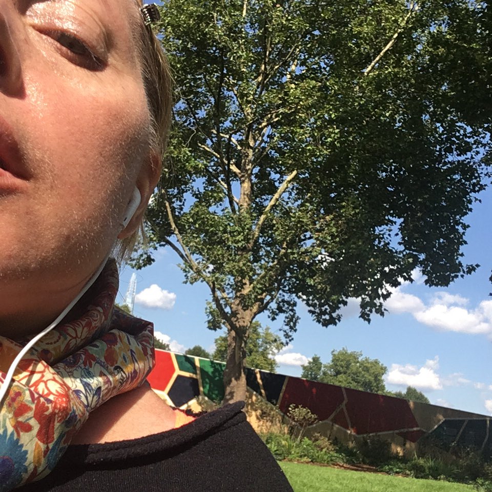 josieverg's tweet photo. Soaking up bit of lazy late September afternoon ☀️ #southLondon-style - great book and bit of @ElefestLondon 

#lovewhereIlive 
#diversity https://t.co/0VtHL5R8ml