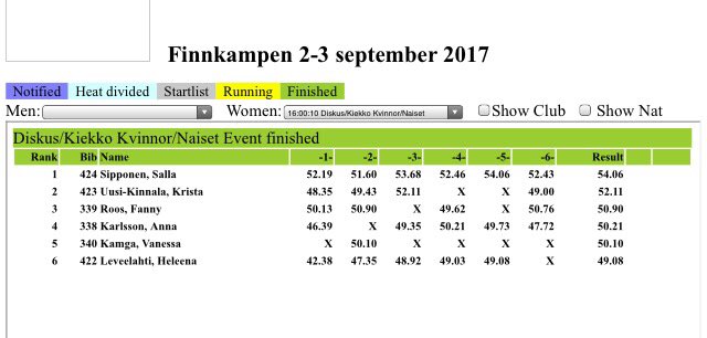 Salla kiekon voittoon! 🎉 #yleisurheilu #ruotsiottelu #harju2018