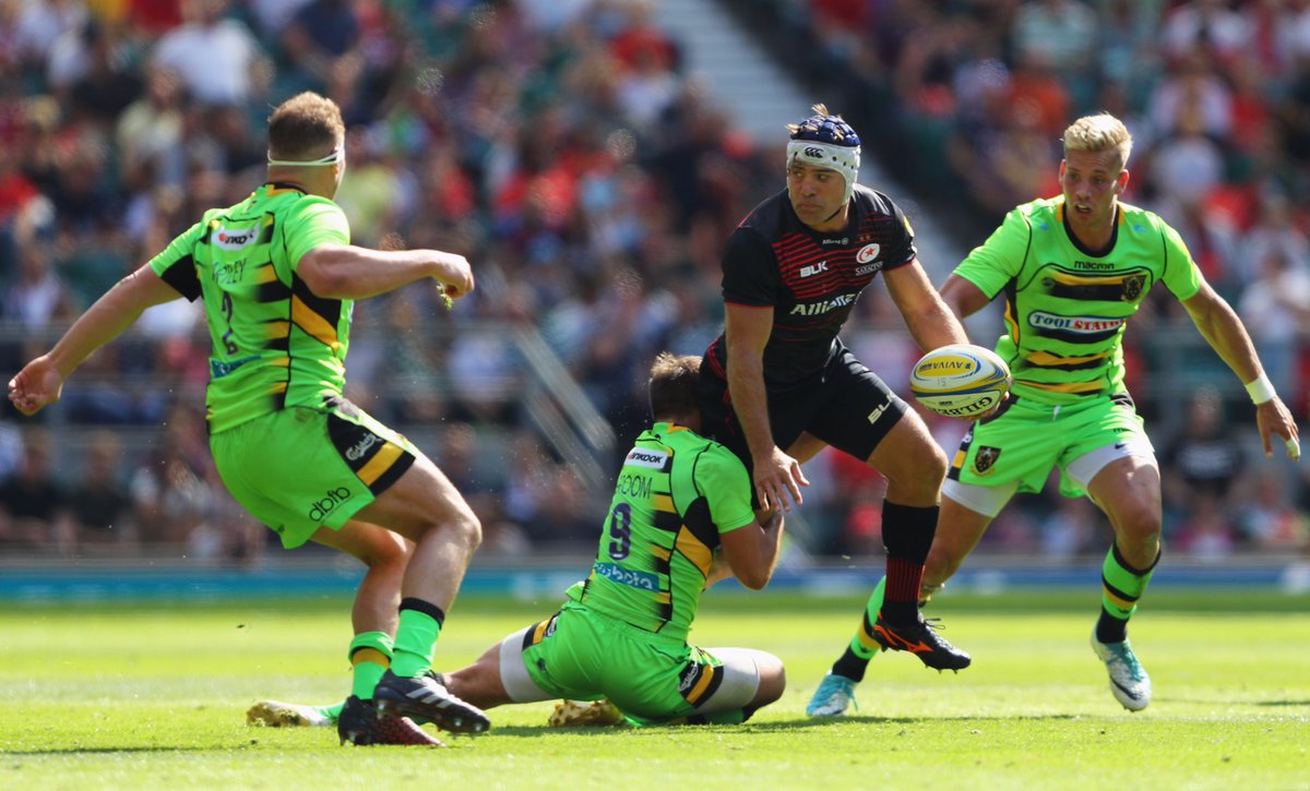 Saracens's tweet photo. Man of the Match | After a stormer of an afternoon today's man of the match is @SchalkBrits 🍾👏🔥 https://t.co/BolpEyHJmc