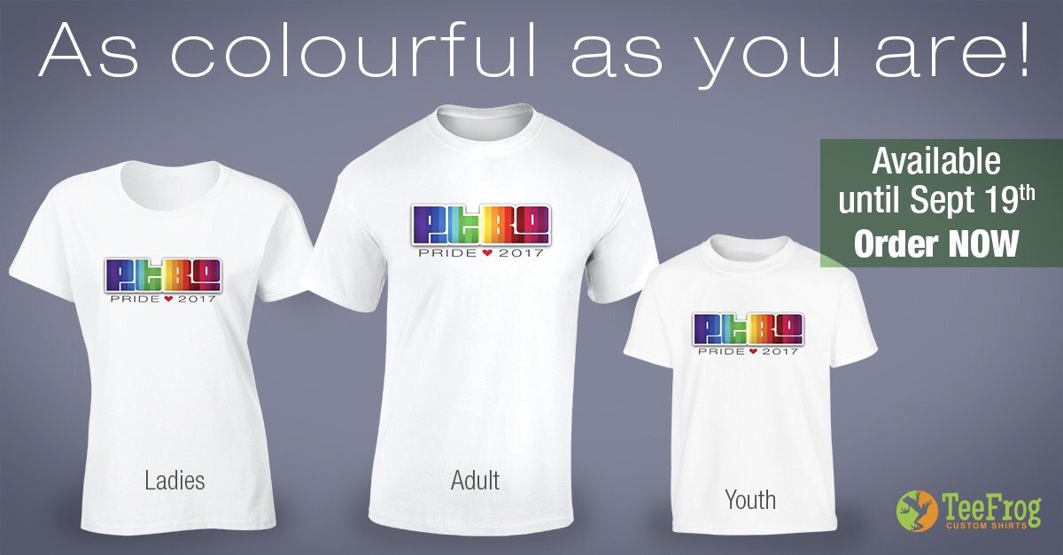 tee_frog's tweet photo. Oder your #ptbo #pride shirt for yourself, a friend or loved one you support https://t.co/Oppi8Fxmf9 https://t.co/SuxHBl38tC