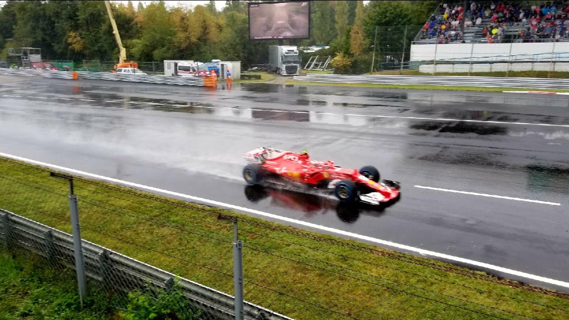 The Speed Traveler at Monza in the rain  ! <a href="/F1/">Formula 1</a> <a href="/F1onNBCSports/">F1 on NBC Sports</a> <a href="/NASCARONFOX/">FOX: NASCAR</a> <a href="/adamcorolla/">Adam Corolla</a> <a href="/AlonzoBodden/">Alonzo Bodden</a> <a href="/ScuderiaFerrari/">Scuderia Ferrari HP</a> @nico_rosberg