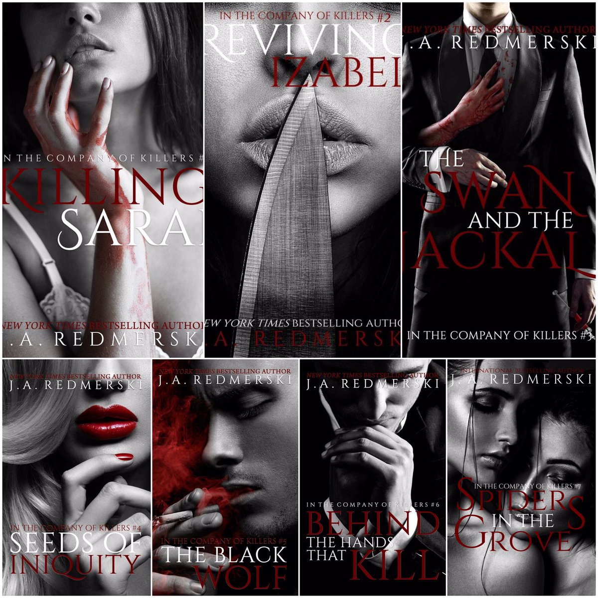 So pretty all together 🖤🔪 #InTheCompanyOfKillers @JRedmerski