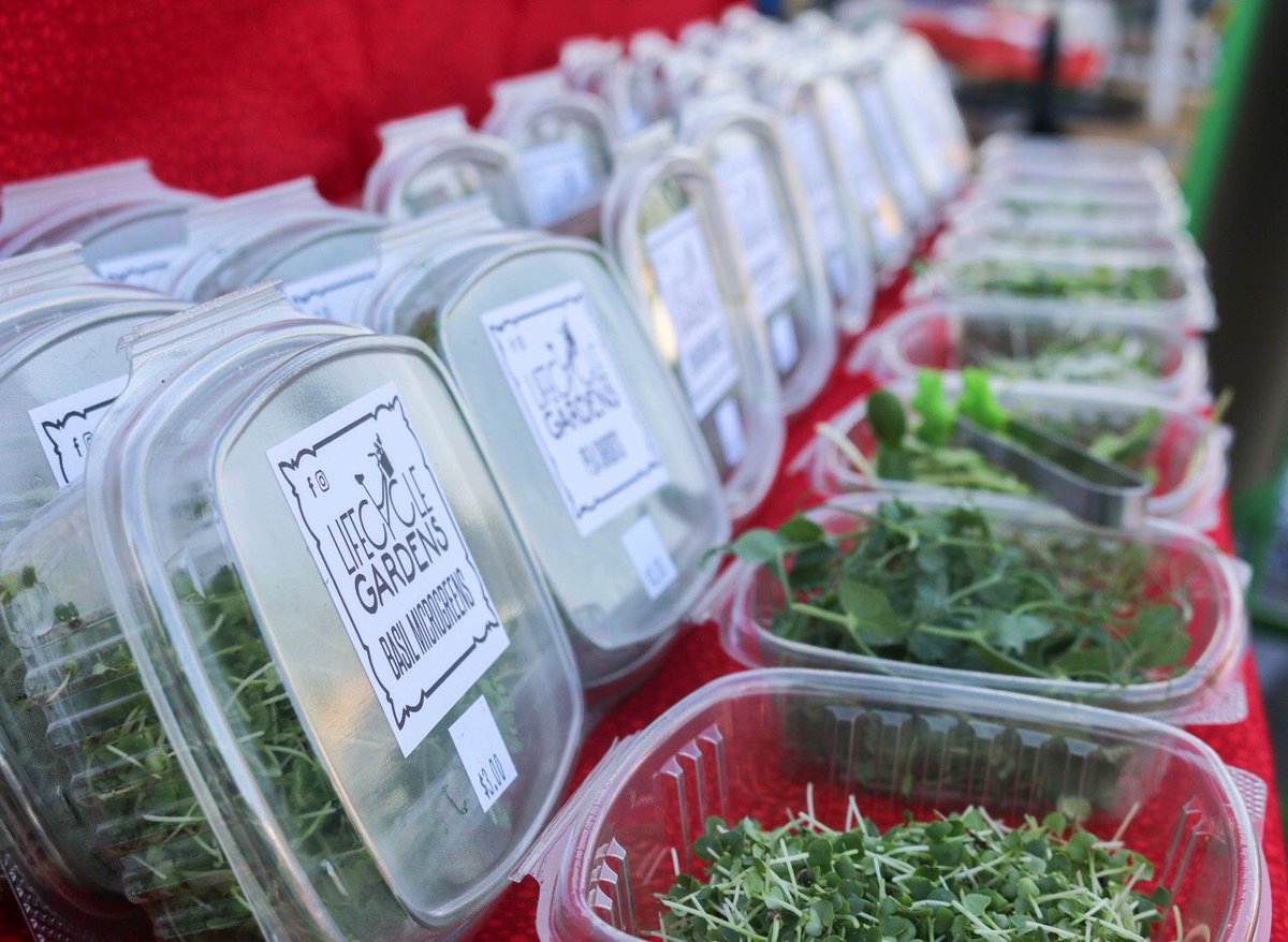lifecycgardens's tweet photo. We're at the market from 9-noon today! Come by and try all 9 varieties of our microgreens! #cedarcity #farmersmarket #microgeens https://t.co/LnutbNi38B