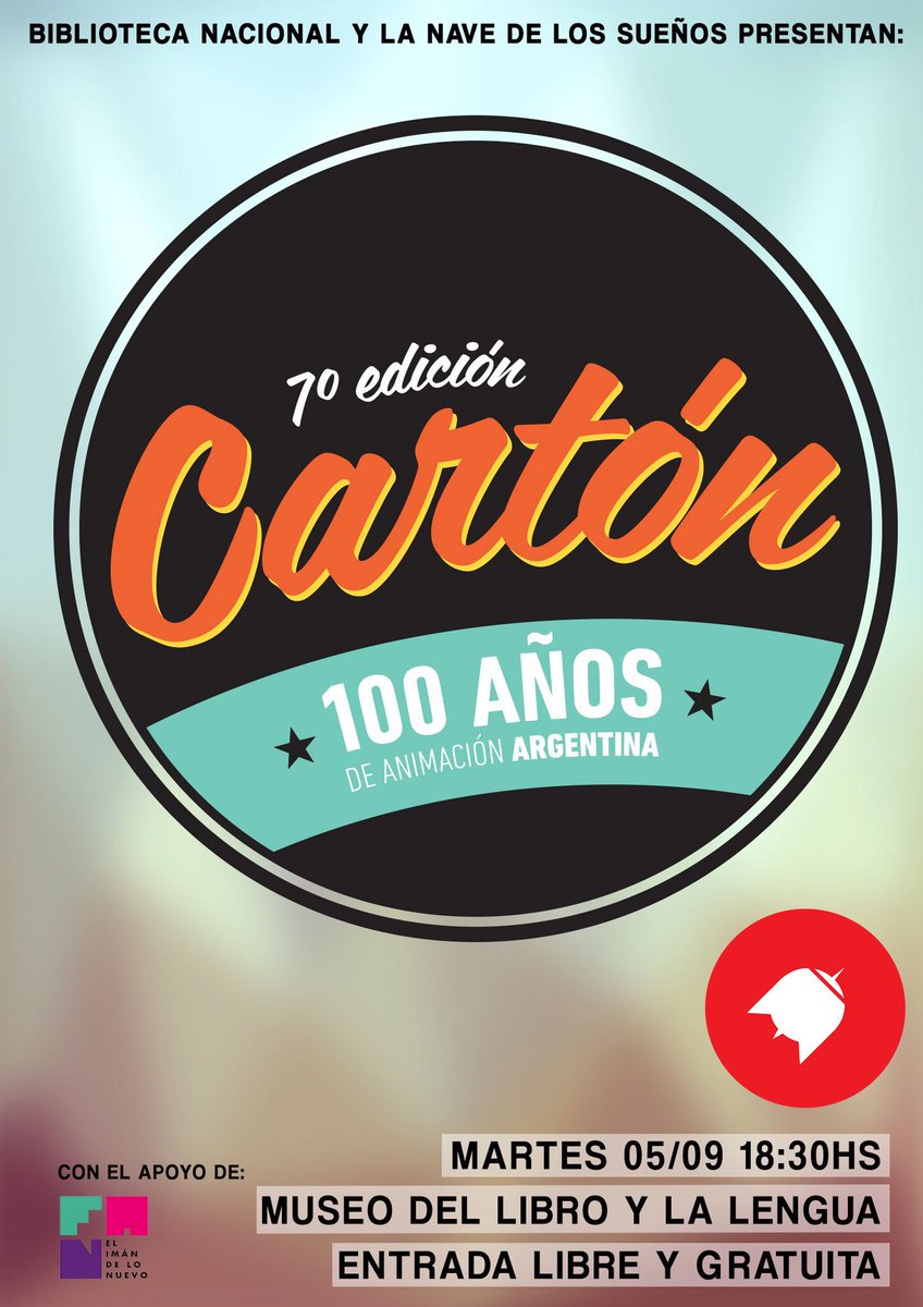 Próximo martes 
Tendremos el lujo nuevamente de abrir en <a href="/animacioncarton/">Festival Cartón</a> ! Función especial en el Museo del Libro y la Lengua