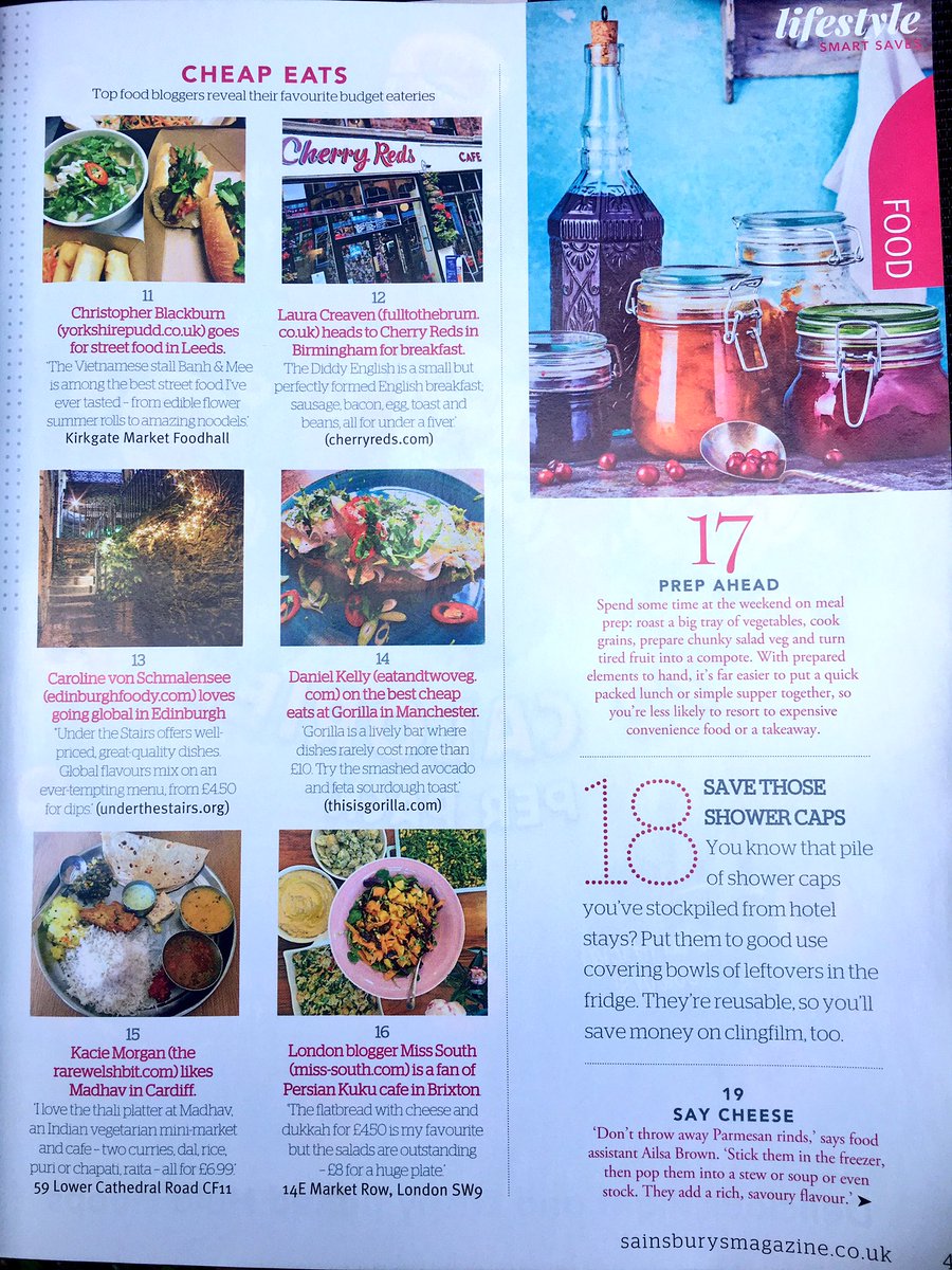 TheRareWelshBit's tweet photo. Proud to feature in this month's issue of @SainsburysMag! #foodblogger #foodwriter https://t.co/hzgTorFjB6
