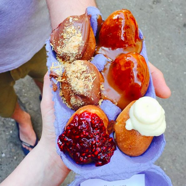 SouthPointSuite's tweet photo. #Doughnut egg cups actually exist thanks to @DhanWaffle and you'll find them at our local @BSquareMarket 🙌

[📸nmbaranowski on IG] https://t.co/osuN5wYVeX