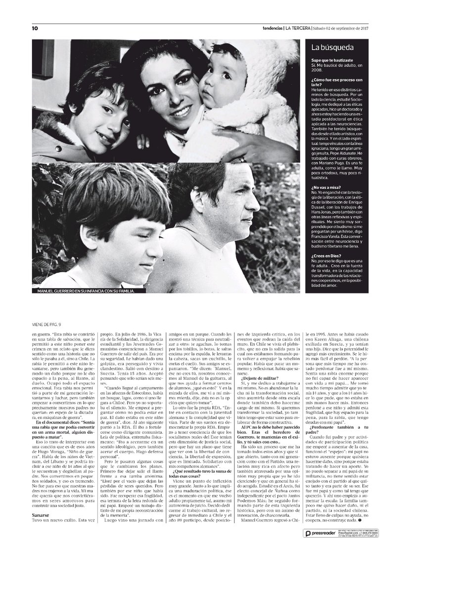 La reconstrucción personal de Manuel Guerrero  ow.ly/ayG530eRGQr 
via <a href="/latercera/">La Tercera</a> 
GUERRERO continúa en cartelera <a href="/CinetecaChile/">Cineteca Nacional de Chile</a>