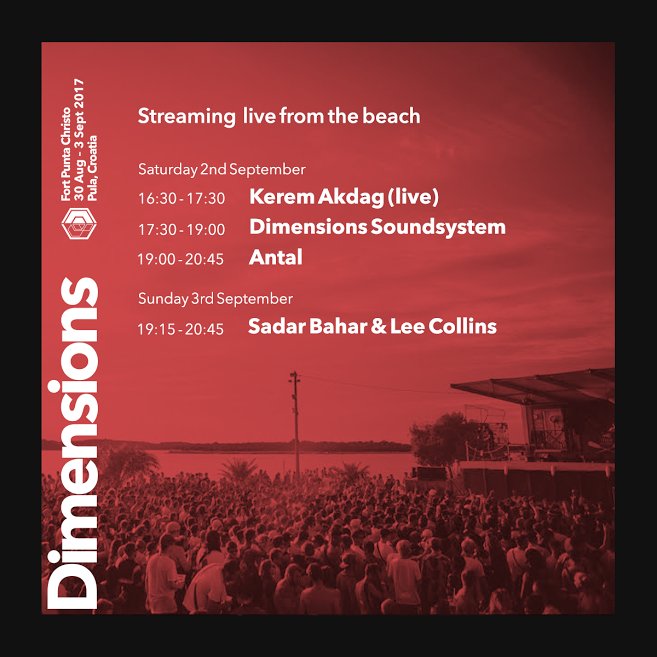 Dimensions_Fest's tweet photo. We're live from the Beach for day 3 with Antal, Kerem Akdag & Dimensions Soundsystem. Stay locked: https://t.co/Lm7jooKFhL #Dimensions2017 https://t.co/Qj7IQ7CjOA