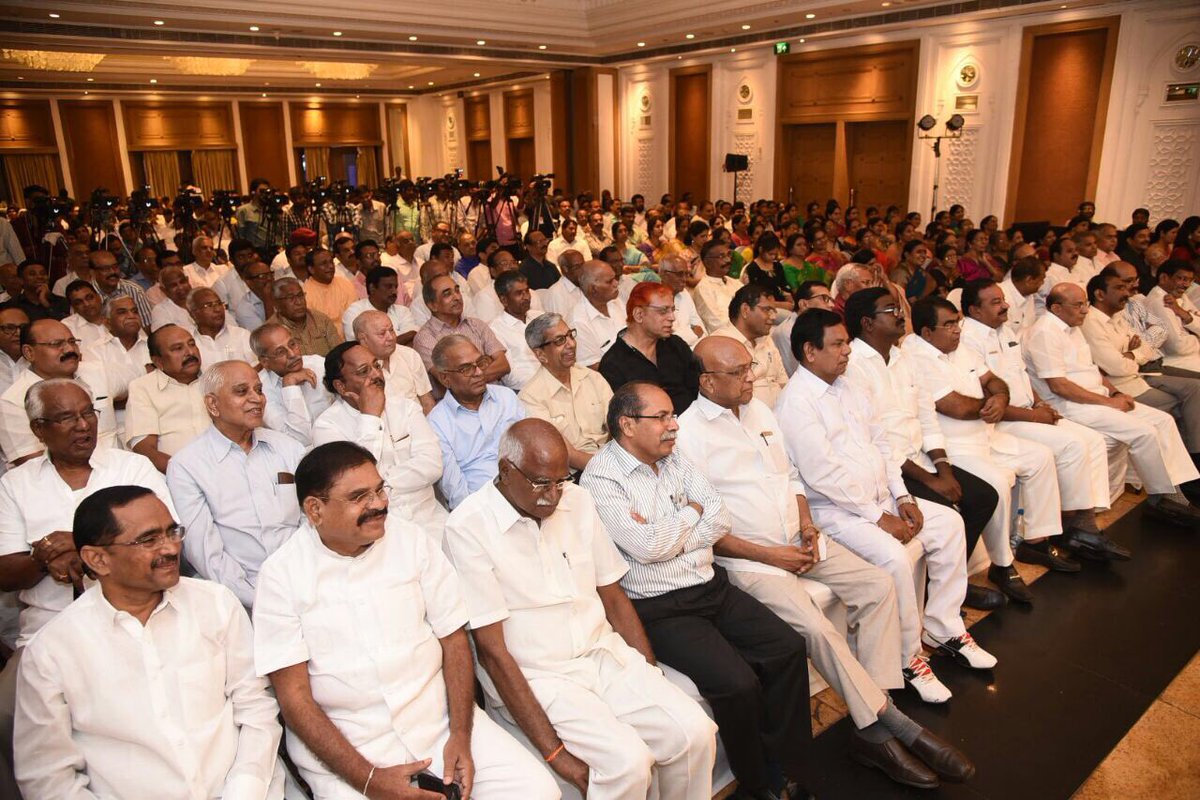 KTRBRS's tweet photo. Attended the launch of former minister Sri C. Anand Rao's autobiography.  Maharashtra Governor Sri Vidyasagar Rao Garu was the chief Guest https://t.co/mImkA4eqLL