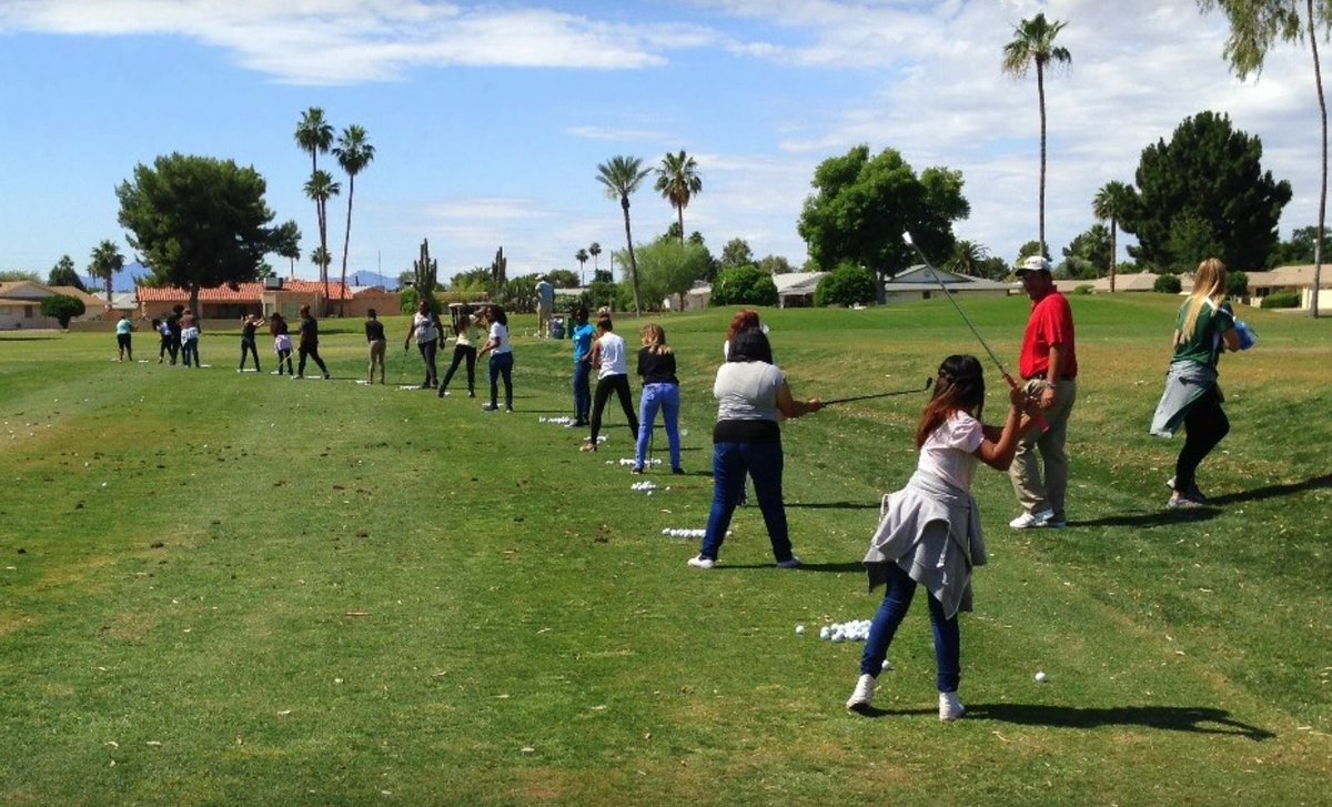 GolfProgSchool's tweet photo. Tee off and Celebrate with us! -GPS
Thursday, September 21 at 5 PM - 7 PM
Sun City Country Club
9433 N 107th Ave, Sun City, Arizona 85351 https://t.co/4eExokBrM0