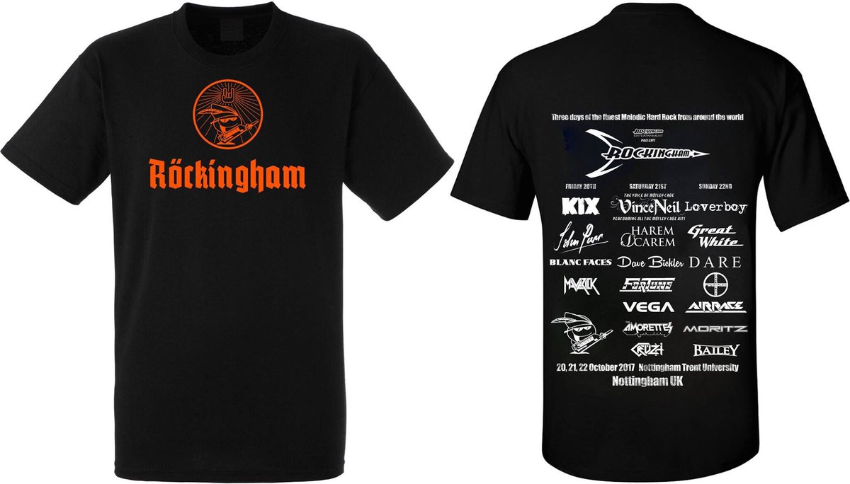 Rockingham_Live's tweet photo. Rockingham 2017 merch now available to pre-order for collection in person in October at the venue. Not long now! https://t.co/pxVjCLC819 https://t.co/zccttiCu1b