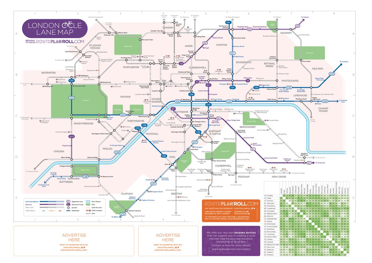 RoutePlanRoll's tweet photo. London tube style cycle map. Now added a handy fold out map with London's top attractions

https://t.co/2mNShyG0RP

https://t.co/ZmjXZCpQ10 https://t.co/gwLAolJ0uW