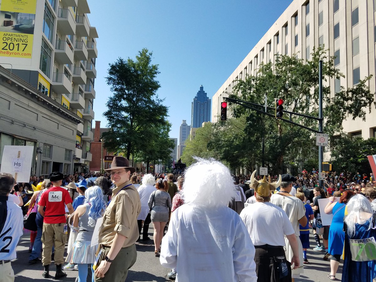 ironlinae's tweet photo. The periodic table is full! Every element represented in the parade! Elements! #DragonCon #dragoncon2017   #dragonconparade https://t.co/zMWrmY1eQV