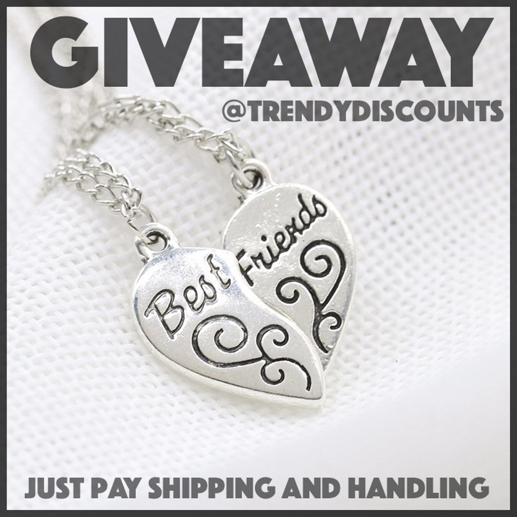 TrendyDiscounts's tweet photo. We are giving away these friendship necklaces
Just pay shipping and handling
GET YOURS NOW➡️ https://t.co/wshJmt0GBE
#necklace #bestfriend https://t.co/jpZC3gPmdS