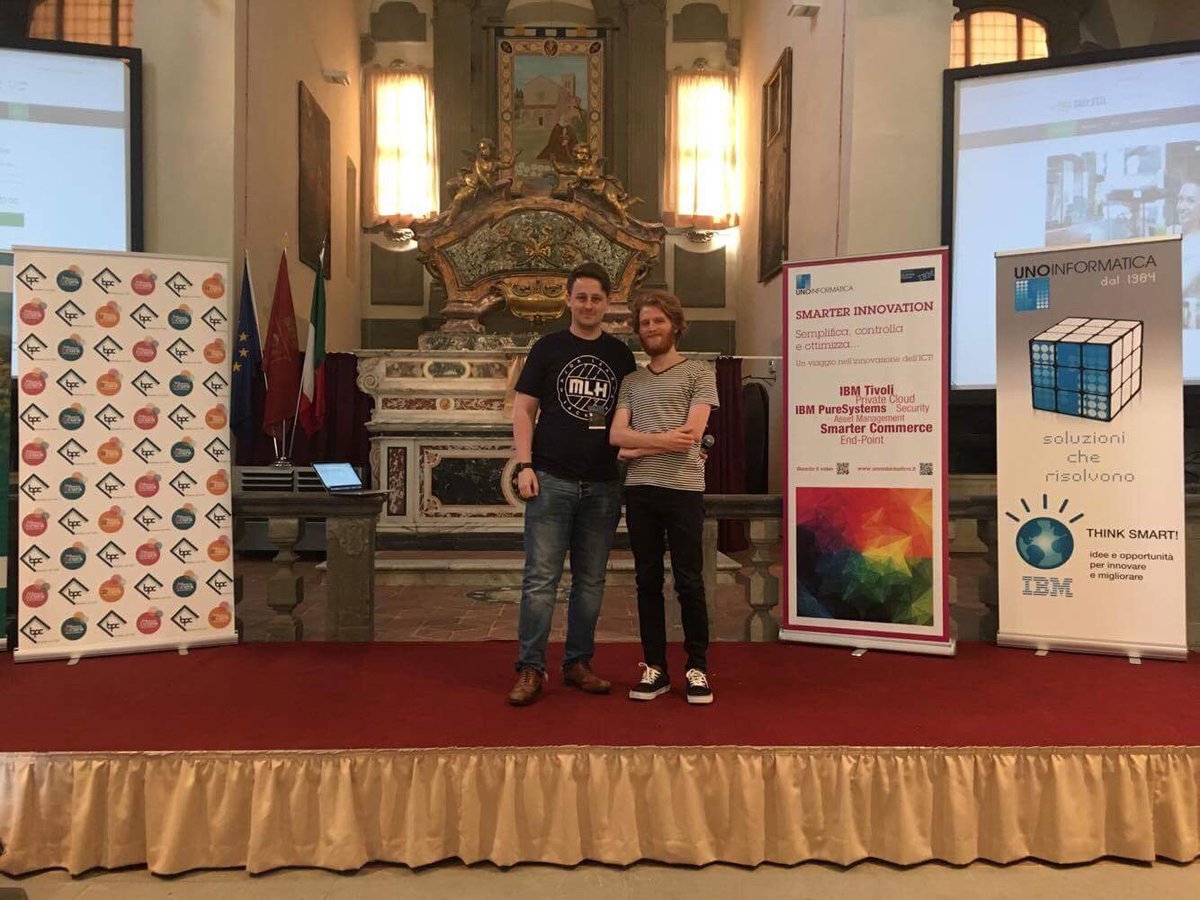 hackcortona's tweet photo. Congrats Luca on winning @BlackRock_Eng and @MLHacks mini-event Capture the Flag๐ #hackcortona https://t.co/P2Tvl2jLGF