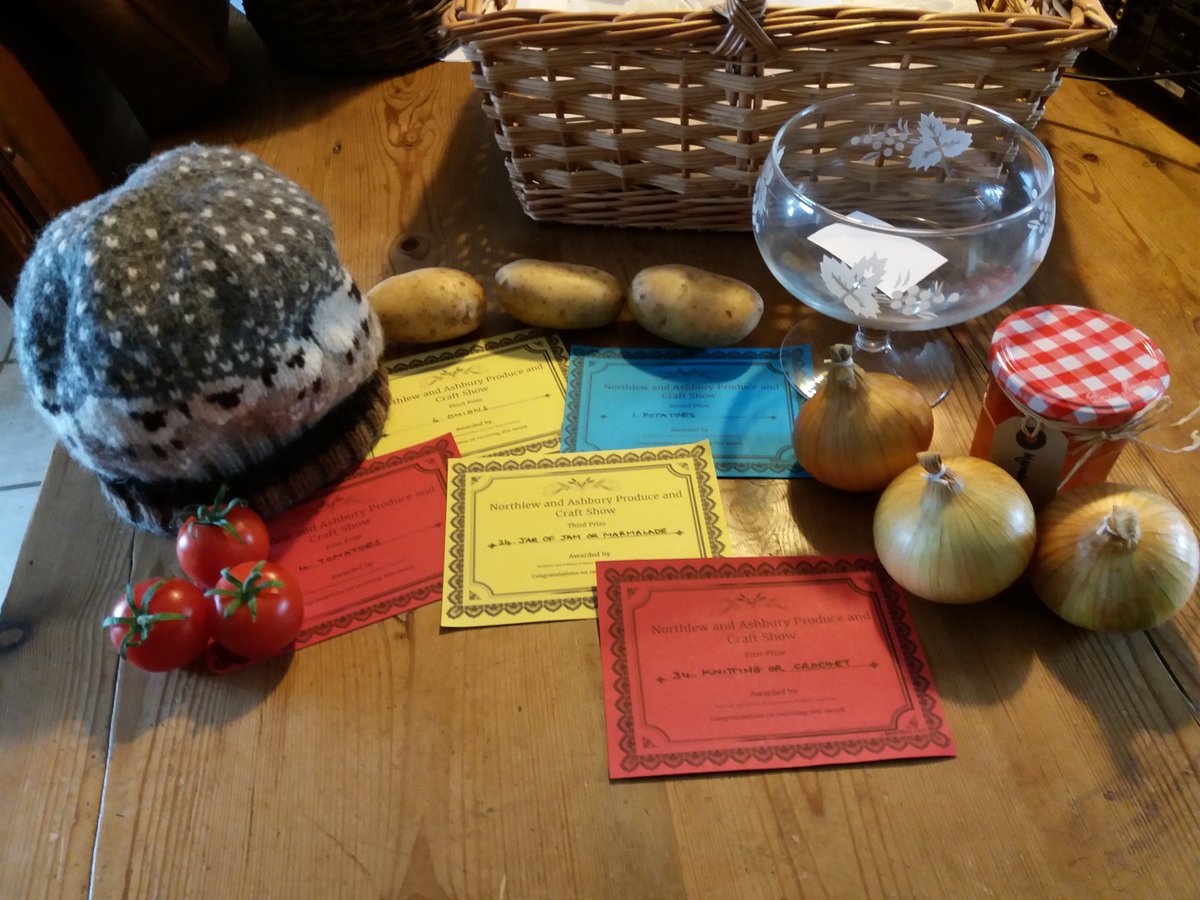 SouthYeoEast's tweet photo. Won a 1st for my knitted sheep Ba'ble hat and it went on to receive the top prize for best item in show! #BitChuffed https://t.co/z6EAtUgShR