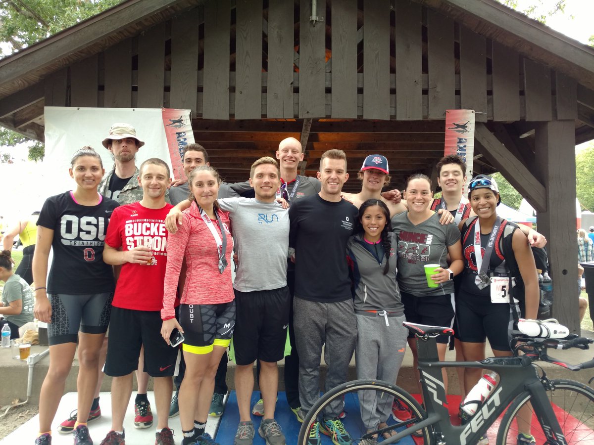 OhioStateTri's tweet photo. Buckeyes representing at the MECTC championship race today in Muncie IN https://t.co/O4F9R13VEa