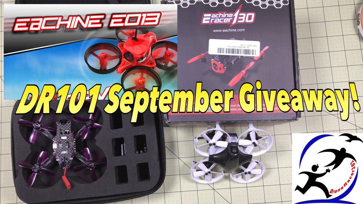 DroneRacer101's tweet image. The DR101 September #Giveaway is here!  See details: youtu.be/W5LZDE-eu-0 Sign up here: geni.us/DroneRacer101R…