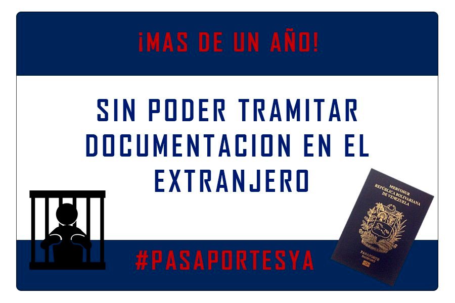 lrtesca's tweet photo. Sin pasaportes, los vlznos n el exterior no puedn renovar sus visas ni permisos en los países dnd residn. #PasaportesYA @RedsocialSAIME https://t.co/W6lRdBfM2N