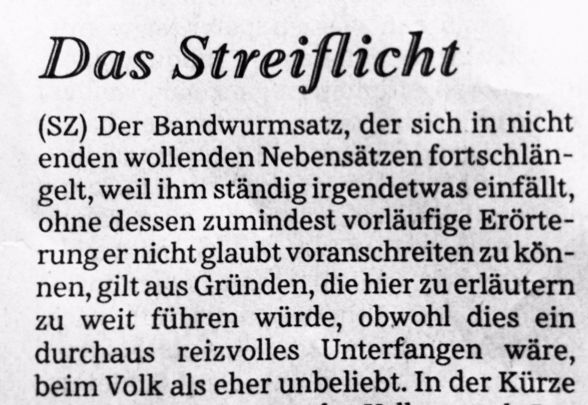 Lieblingsbandwurmsatz. <a href="/SZ/">Süddeutsche Zeitung</a>