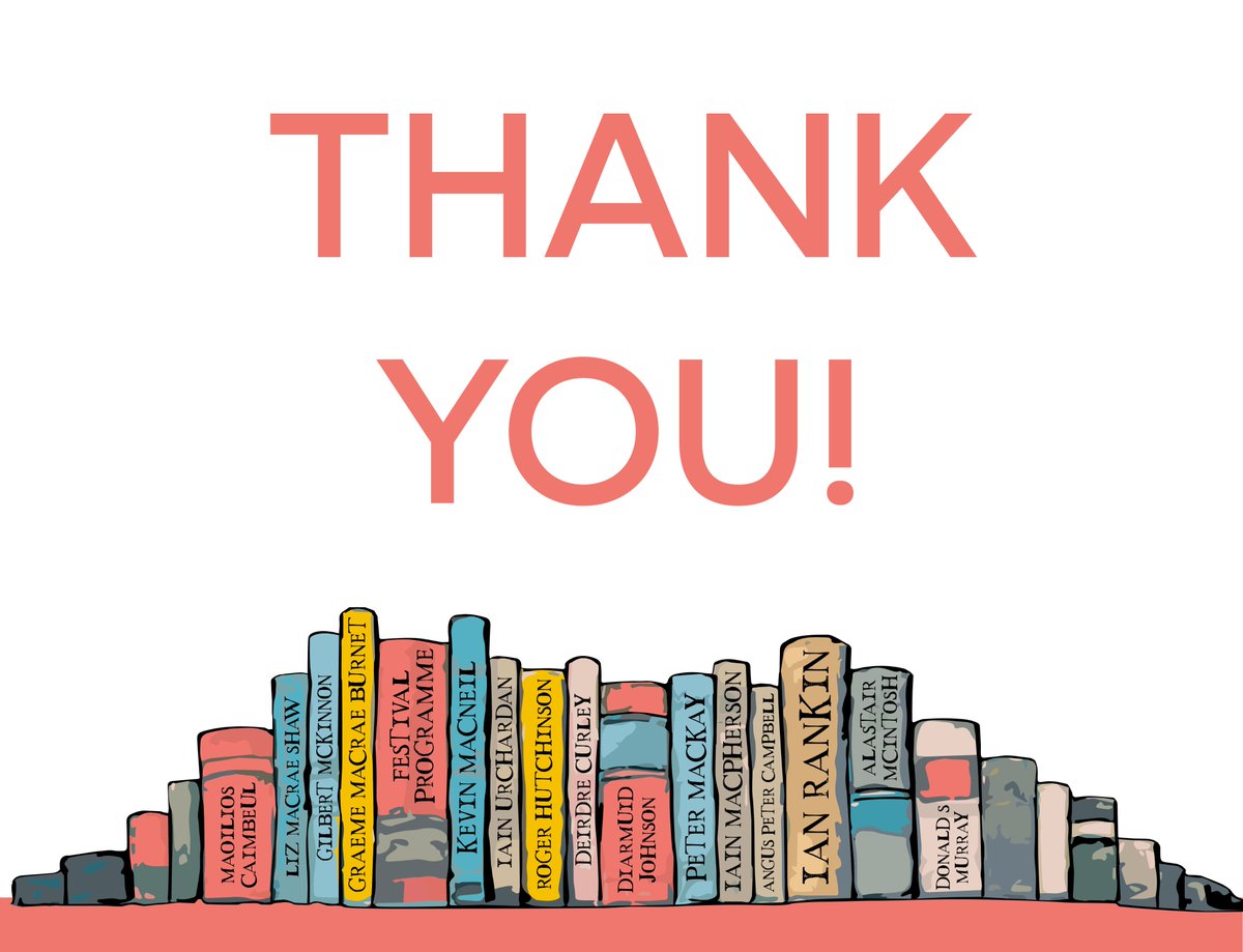 SkyeBookFest's tweet photo. A massive thank you to all of the authors, Festival committee, Aros staff, and most importantly to YOU, our audiences @SkyeBookFest https://t.co/ncKZH7jj6d