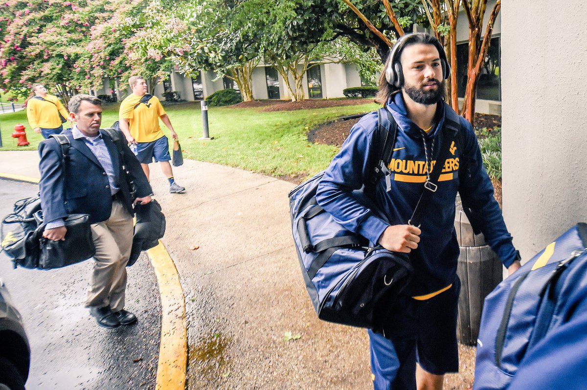 WVUfootball's tweet photo. The Mountaineers have arrived. A little more than 24 hours until kick! https://t.co/4iIXlQDv4m