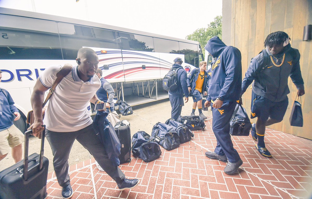 WVUfootball's tweet photo. The Mountaineers have arrived. A little more than 24 hours until kick! https://t.co/4iIXlQDv4m