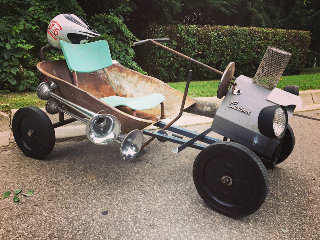 JRDiGS's tweet photo. Im putting my $ on this #RedNeck masterpiece in today's #soapboxderby in #PortRowan at #bayfest17 #LongPointLife https://t.co/NElPCJbaaq