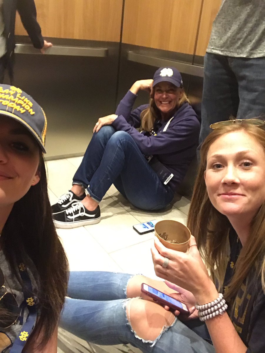 SydGolic's tweet photo. Put this on the Jumbotron. We are stuck. Help. #GoIrish https://t.co/6JVax1zNq2