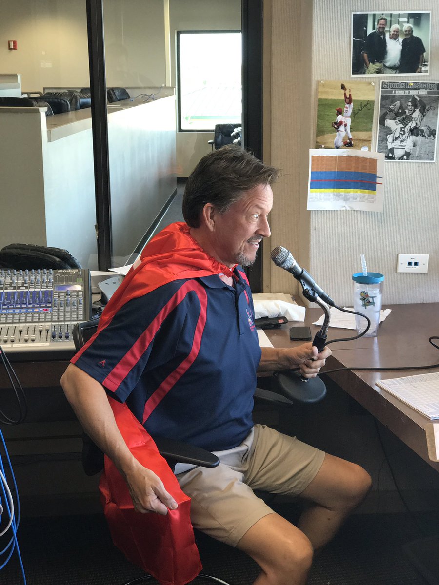 WCJ34's tweet photo. It's a bird.... it's a plane... no? It's our super semi-professional public address announcer, @JohnFrost3! #FairfieldFeathers https://t.co/wLVVsatE4w