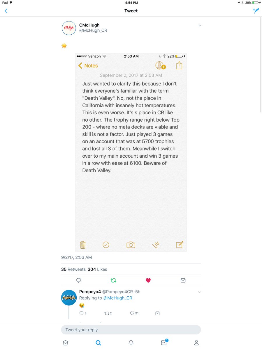hazardcrYT's tweet photo. Rip me @McHugh_CR 😭😭😭 https://t.co/CJCQBMabOH