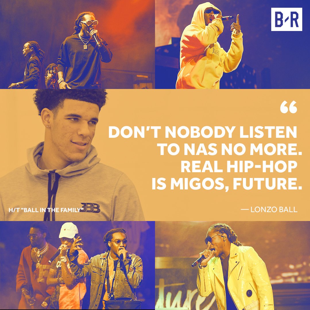 BleacherReport's tweet photo. Lonzo with the hot take. https://t.co/gZYpcxis5x