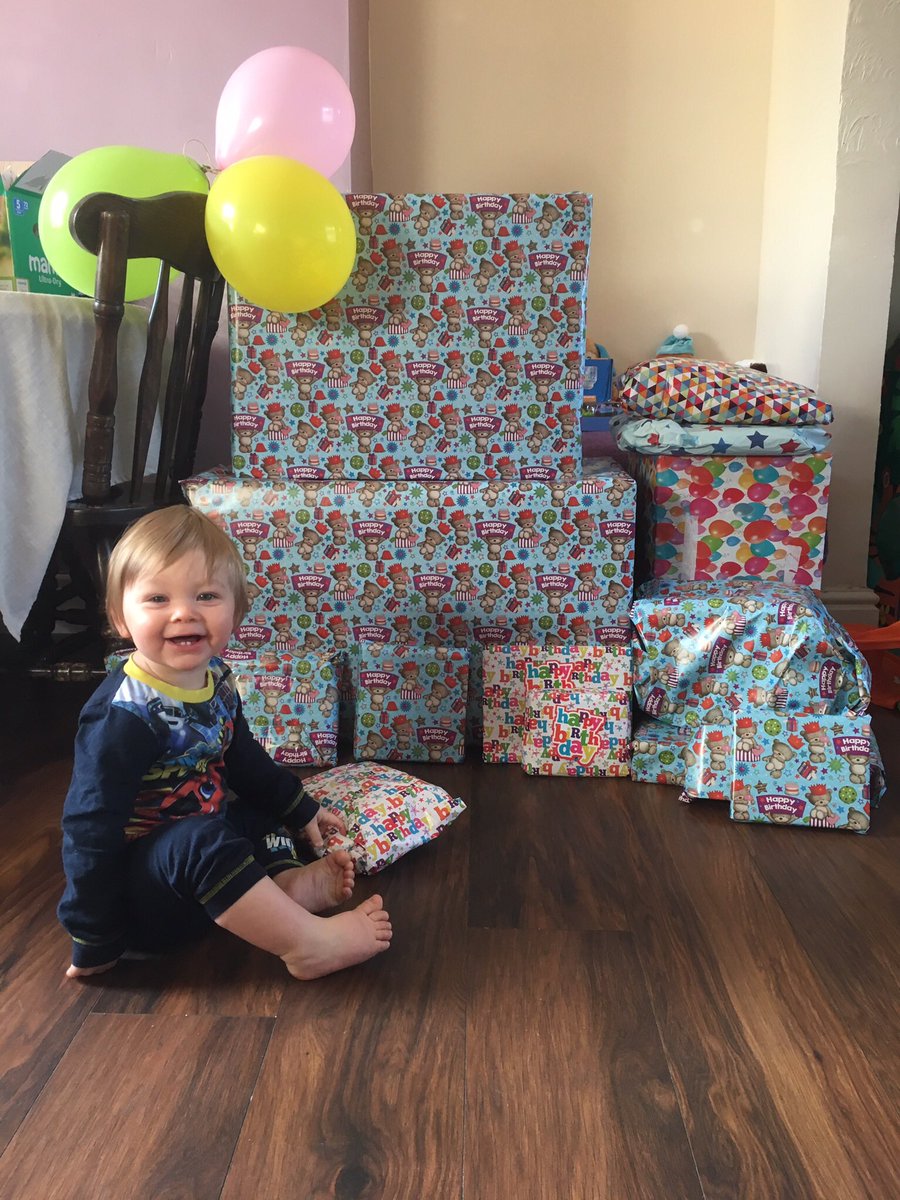 _HannahR's tweet photo. Our baby boy is 1!!!! #update https://t.co/mja5gm1ECI
