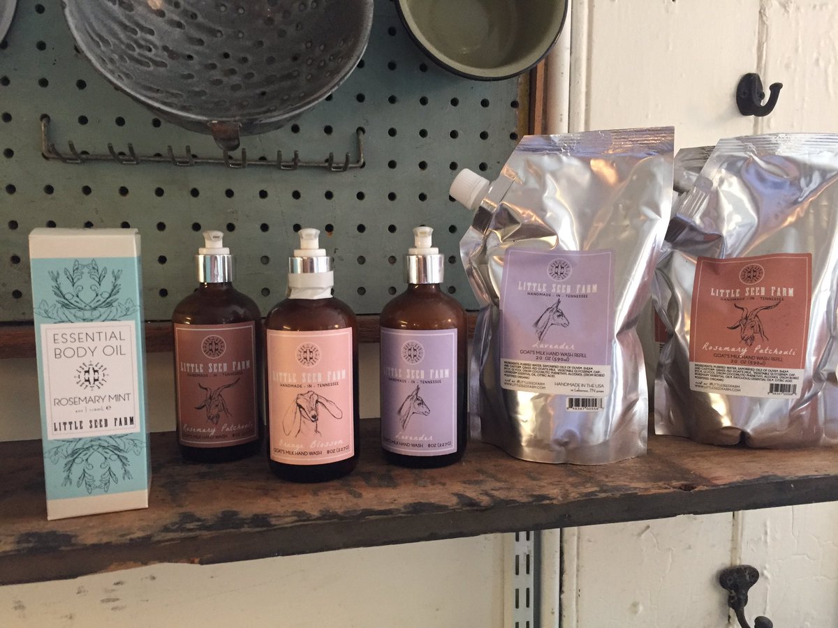 cebrock's tweet photo. So cool to see @LittleSeedFarm products well represented in #brooklyn coffee shop #madeintennessee @LaunchTN @taylorebrock https://t.co/5aytH0q7NZ