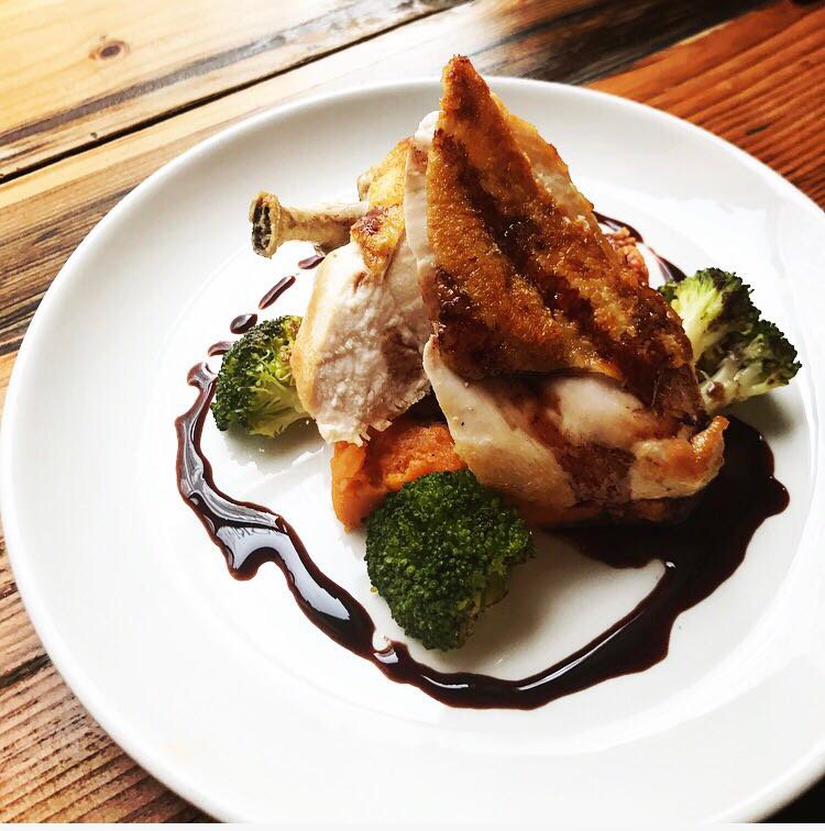 Evunarestaurant's tweet photo. It’s that time of the month again #newtapas #specials #evunanq #manchester #lovetapas #pollo served with crushed potato #sobrasada https://t.co/8CU3mDnUVl