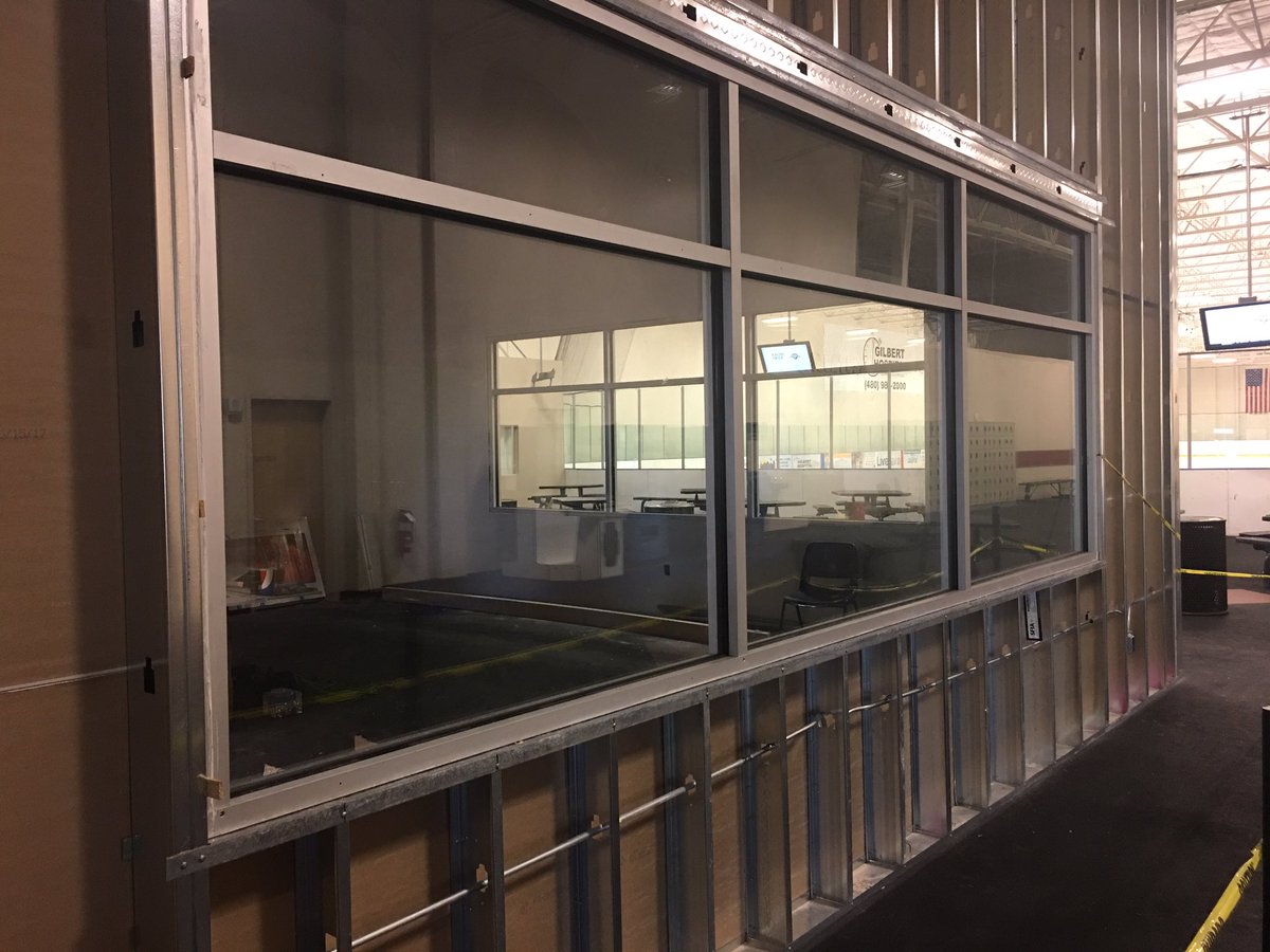 BTMhockey's tweet photo. Construction moving along on NEW BTM Gilbert located inside @AZIceGilbert Look for October opening #btmgilbert #azicegilbert #weareazhockey https://t.co/aYrMTS1ias