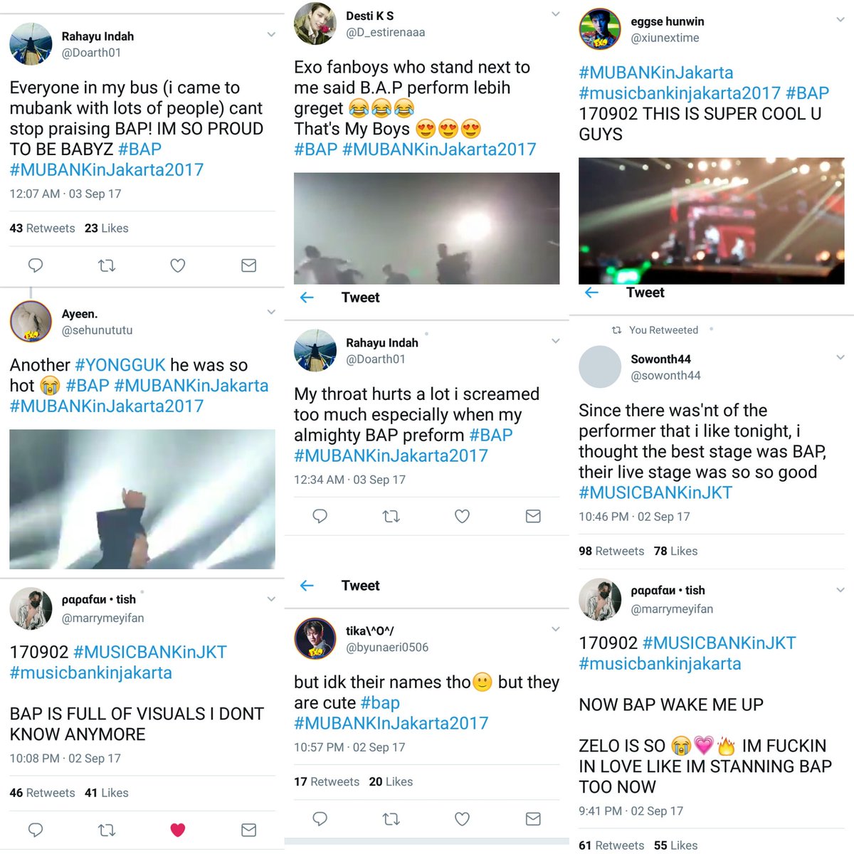 masshitDAE's tweet image. It's BAP's first time in Jakarta and can I just say their stage slayage is real? Put yo hands up for the kings 🙌

#MUBANKinJakarta2017