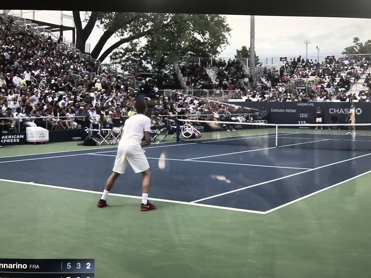 gcandreani's tweet photo. @RobKoenigTennis @usopen Best commentating duo with @bgtennisnation Now, how about some more #CourtLevelView please @ESPNtenis @TennisTycoon https://t.co/y0H8UmgANb