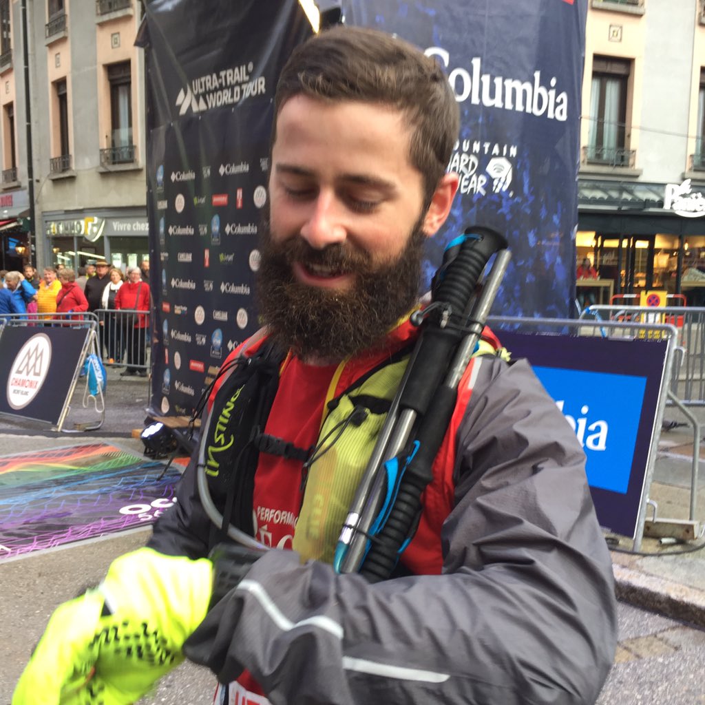 distancesplus's tweet photo. #UTMB À l'instant, l'exploit du Québécois Jean-François Cauchon qui termine 31e après 24h18... Il arrive avant Nuria Picas la 1ère femme https://t.co/03Q2ncFqgs