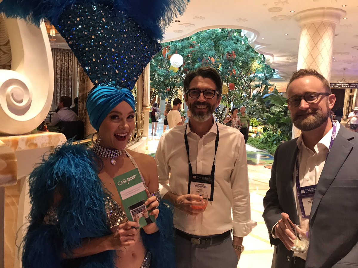 CASEpeer's tweet photo. We had so much fun talking to clients last night! We'll be at booth 115 until 3:30 today. #CAALAvegas #CASEpeer https://t.co/yhLvFUSIrU