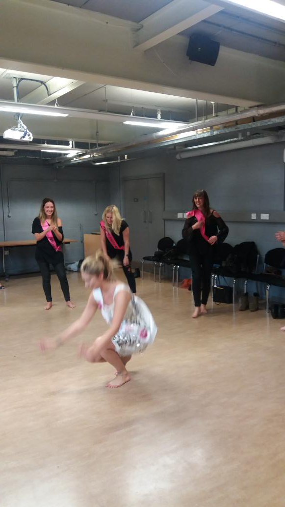 JadeCheerCo's tweet photo. @LBPT such good fun today in Chloe's #singleladies party in Leeds!Smash the routine tonight ladies😉@CheerleadingCo https://t.co/hgHpvjIXRA