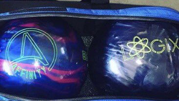 Need new equipment for league? These two are available Tuesday! #Ebonite #Affinity #TeamEBI