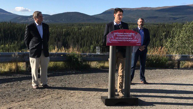 ElynJonesCBC's tweet photo. Yukon to get $360M from Ottawa, territory to improve road access in mineral-rich areas
https://t.co/qO2Uv2ErDm https://t.co/C3vor9HNJ7