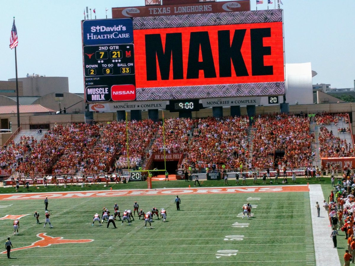 miriamdeleon's tweet photo. Thinking I'd rather be in line for gas. #GameDay #HookEm #GettingBeat https://t.co/KHr1LN6o5v