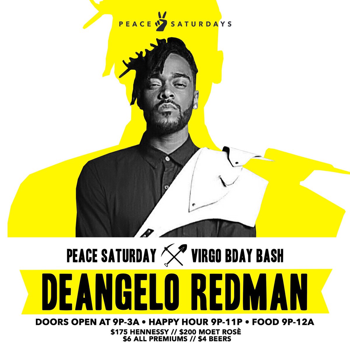 DeAngeloRedman's tweet photo. DC MEET ME AT PEACE SATURDAYS...TONIGHT! https://t.co/CgWjvE8ddT