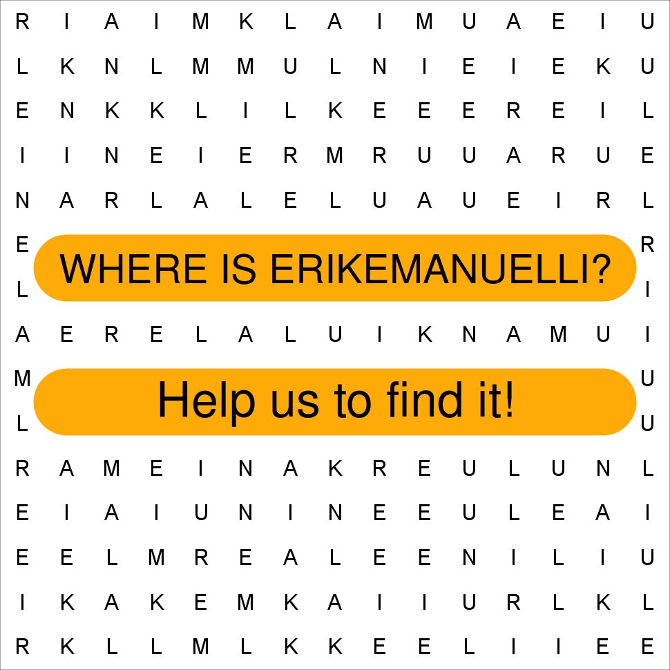 FindTheLostWord's tweet photo. @ErikEmanuelli Thanks for following me! Have you found yourself? https://t.co/grPXE9gK7v #lostword https://t.co/jJbwOUfRVK