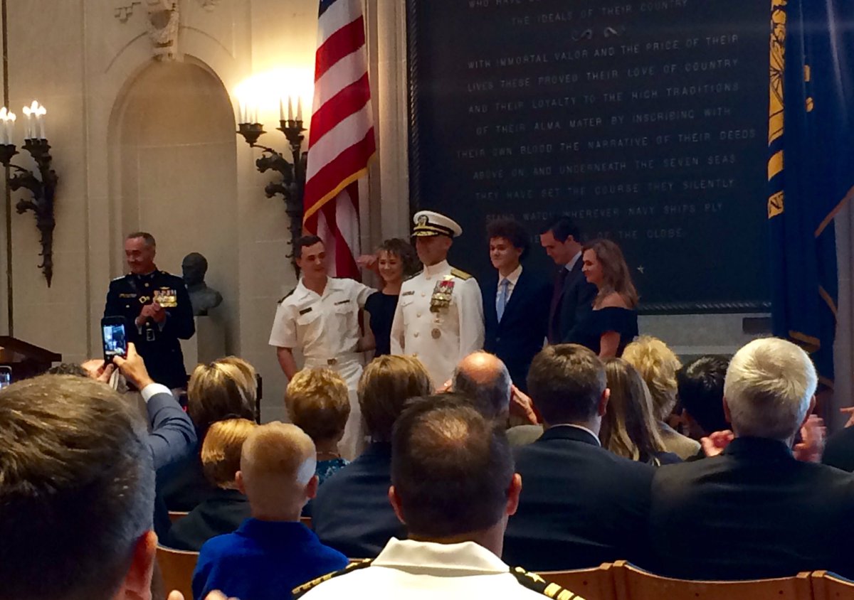 MarkMhley's tweet photo. Inspring event with CJCS Gen Dunford promoting Mitch Bradley to RDML. Putting families first makes us a uniquely resilient &amp; powerful force. https://t.co/lciF3Rkxwm