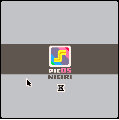 castpixel's tweet image. picOS now has a logo (and an intro chime). Also a cute solitaire mockup. #picOS #gamedev #pixelart #screenshotSaturday