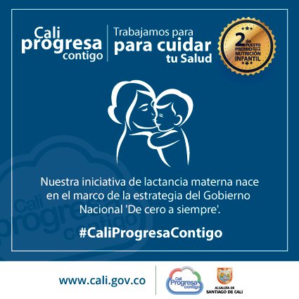 AlcaldiaDeCali's tweet photo. Construimos progreso pensando en nuestros niños y niñas. Cali, referente de la lactancia materna. Conoce más https://t.co/ytkZ85KtR5 https://t.co/vxOJap8RZc